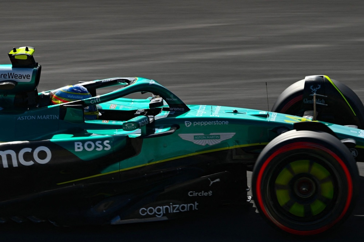 Alonso's suspension was damaged by gravel