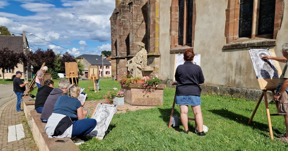 Saint-Jean-de-Bassel. Teken- en schildercursus