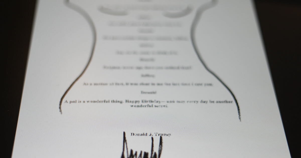 USA. „Nicht meine Unterschrift“: Trump bestreitet, anzüglichen Brief an Epstein verfasst zu haben