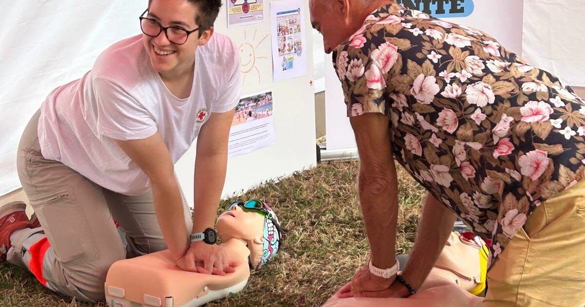 Mulhouse. Free first aid training with the Red Cross