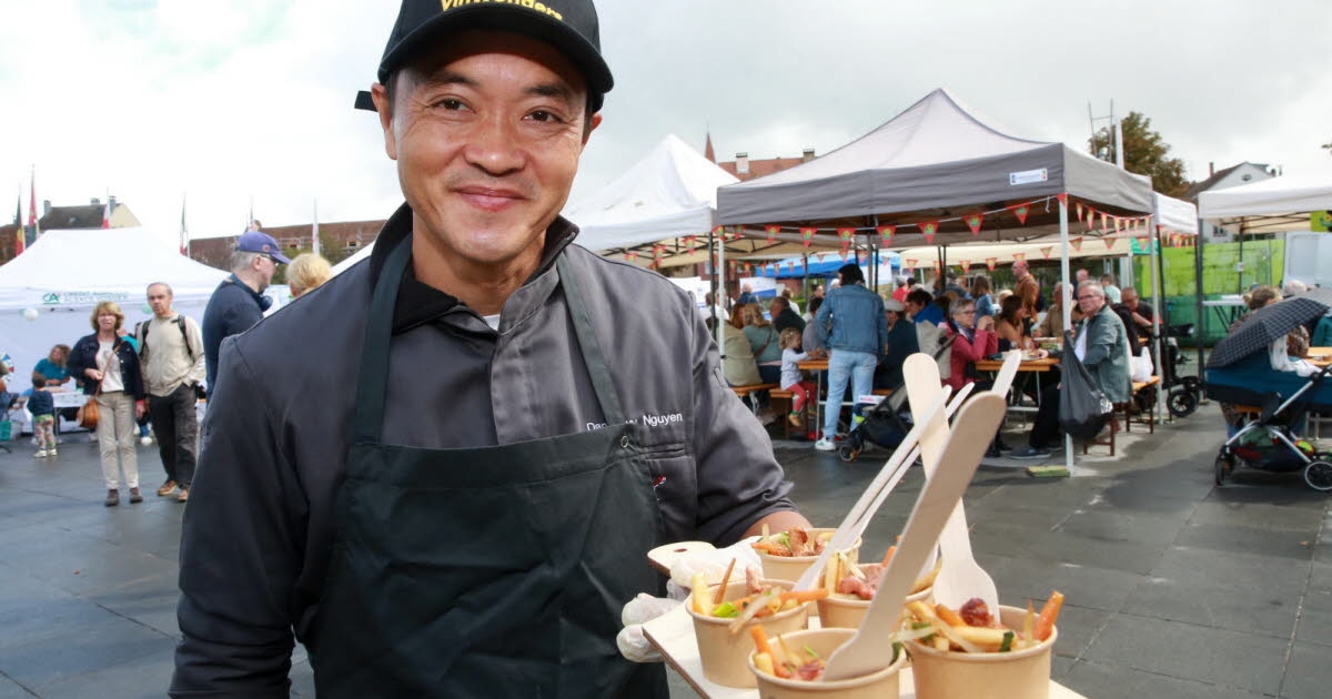 Colmar. Ein Bauernhofpicknick im Herzen der Stadt zur Förderung von „Willkommen auf dem Bauernhof“