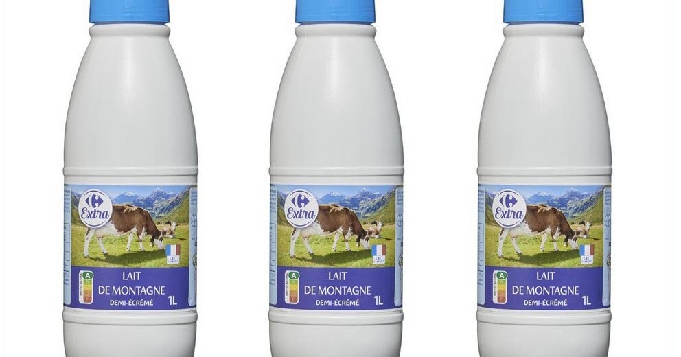 Consumo. Retirada de botellas de leche de Carrefour en toda Francia.