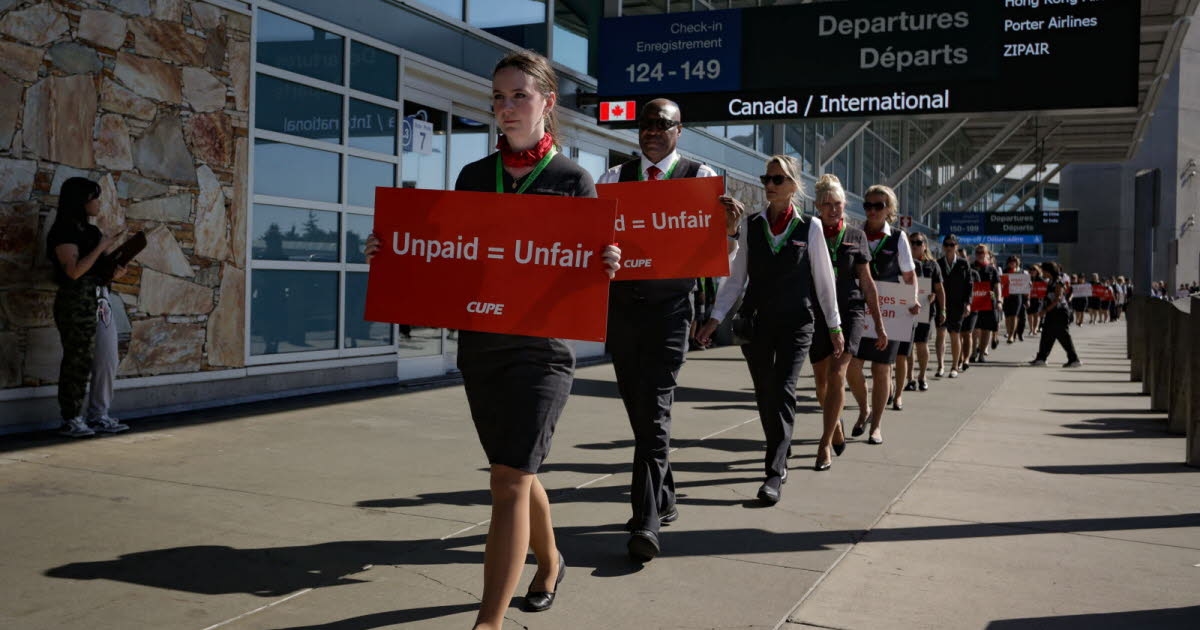 Ulaştırma. Air Canada uçuş görevlileri grevde, tüm uçuşlar iptal edildi