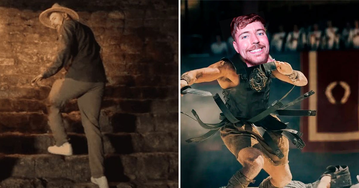 Mr. Beast pubblica un combattimento in diretta con un altro influencer dall'interno del Colosseo.