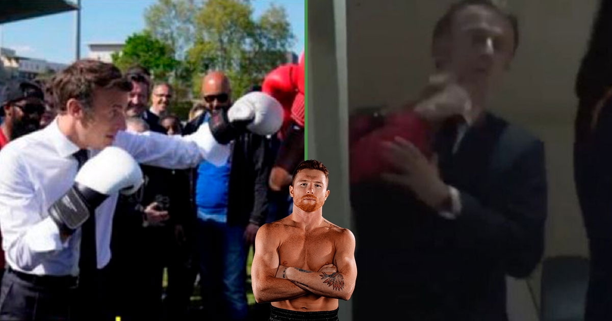 Canelo revela que encontrou seu novo rival em Emmanuel Macron.