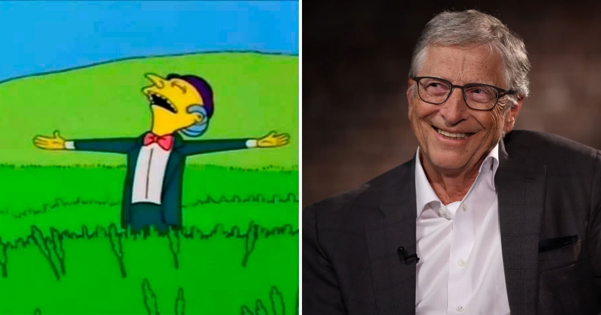 Bill Gates está doando toda a sua fortuna, vamos ver se ele consegue dividi-la como o Sr. Burns.