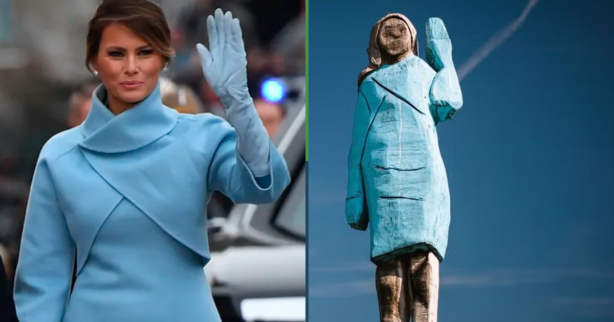 Could it have been Bart? A statue of Melania Trump disappears in her native Slovenia.