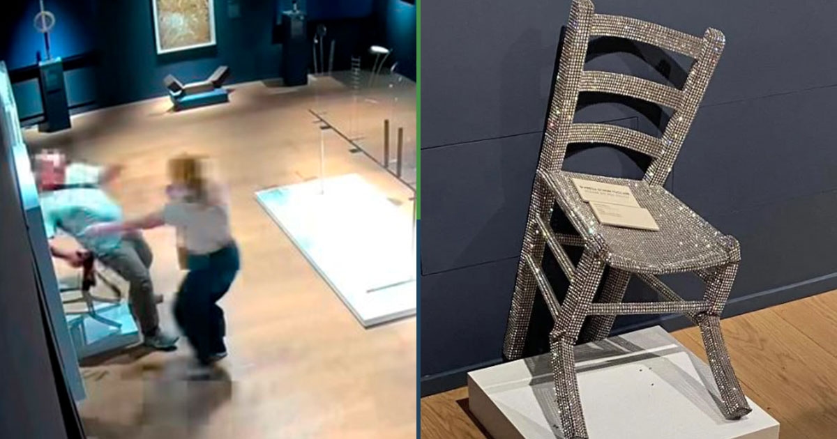 Lo dejó sin la otra oreja: turista rompe silla de Van Gogh por sentarse para una foto