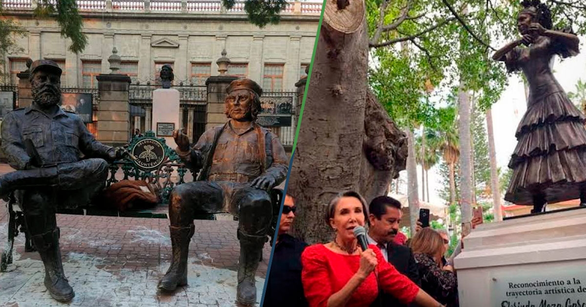Zacatecas'ta Florinda Meza heykelinin yerine Che ve Fidel'in heykelleri dikilecek.
