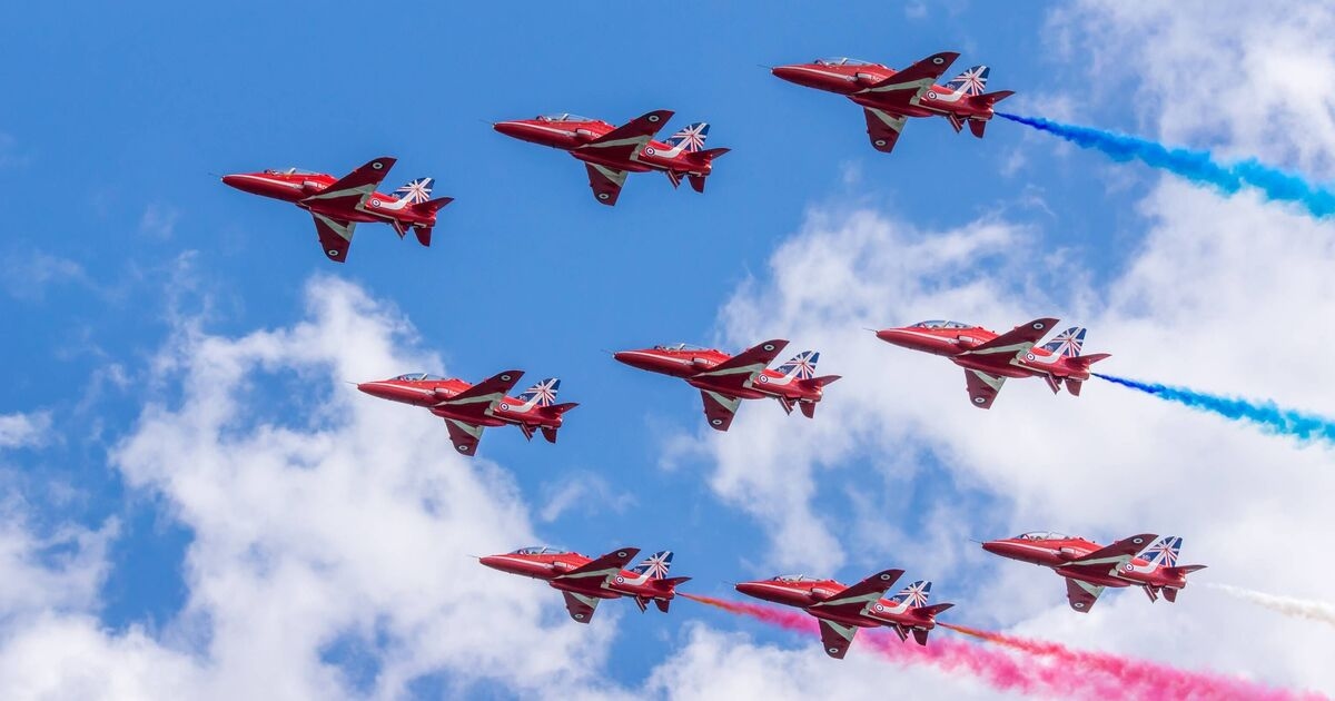 Mappati il ​​percorso e gli orari dei voli delle Frecce Rosse per lo spettacolo aereo del fine settimana di Bank Holiday