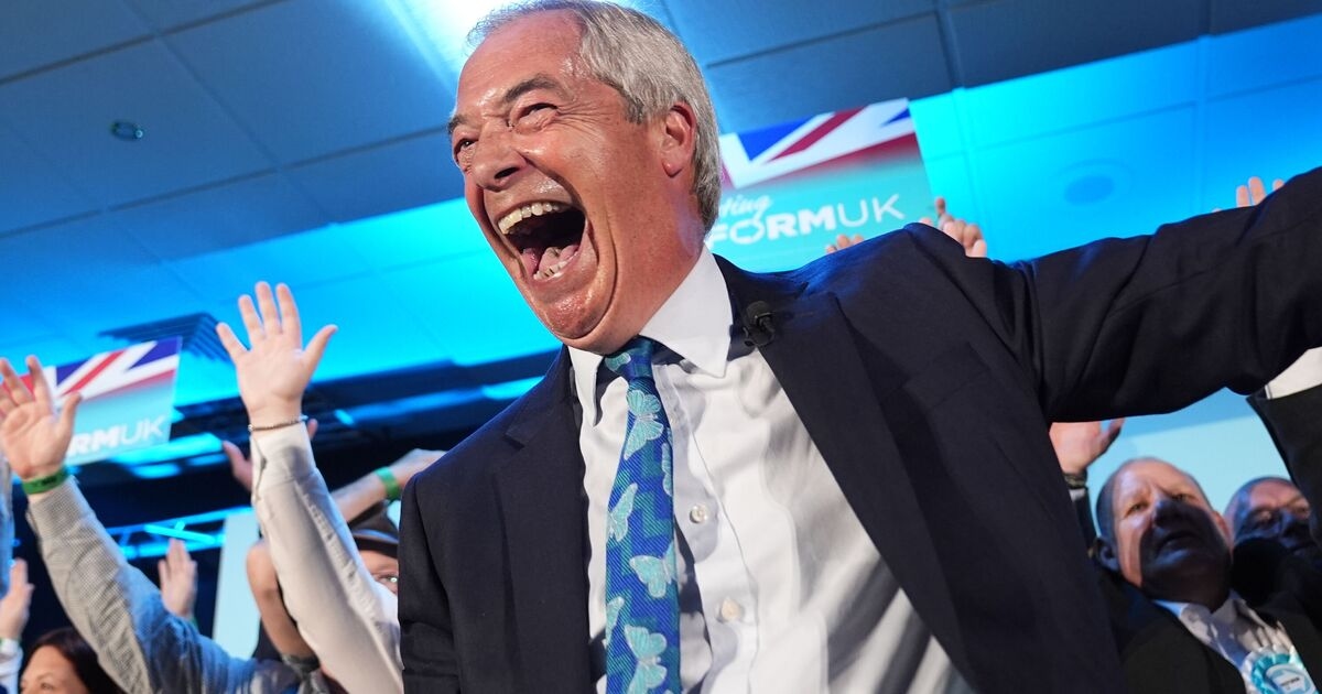 Nigel Farage noemt hervorming van het Verenigd Koninkrijk de grootste vijand, terwijl peilingen wijzen op een ramp voor de Conservatieven en Labour.