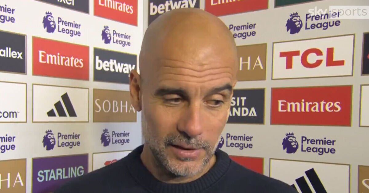 Pep Guardiola snaps back at Sky Sports reporter in awkward Man City interview