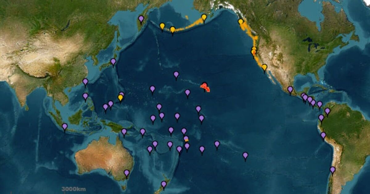 Tsunami waves MAPPED: Japan, US, China prepare to be hit after 8.8 earthquake off Russia