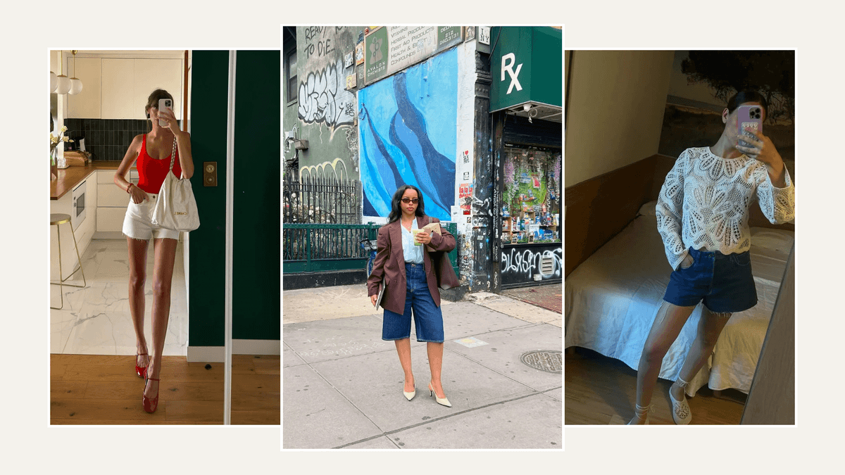 6 verrassend elegante denim shorts die de modewereld draagt