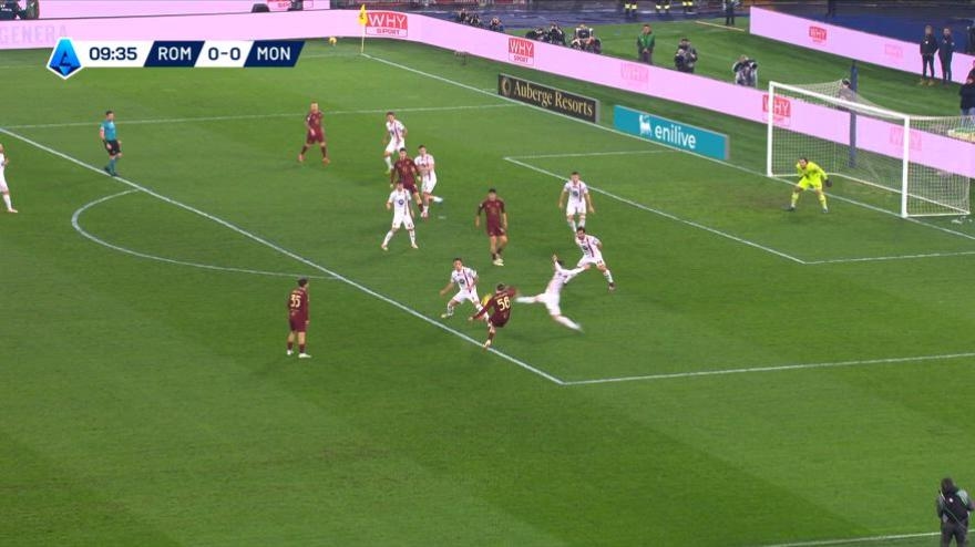 Serie A, Roma-Monza 4-0, Giallorossi en zona Europa