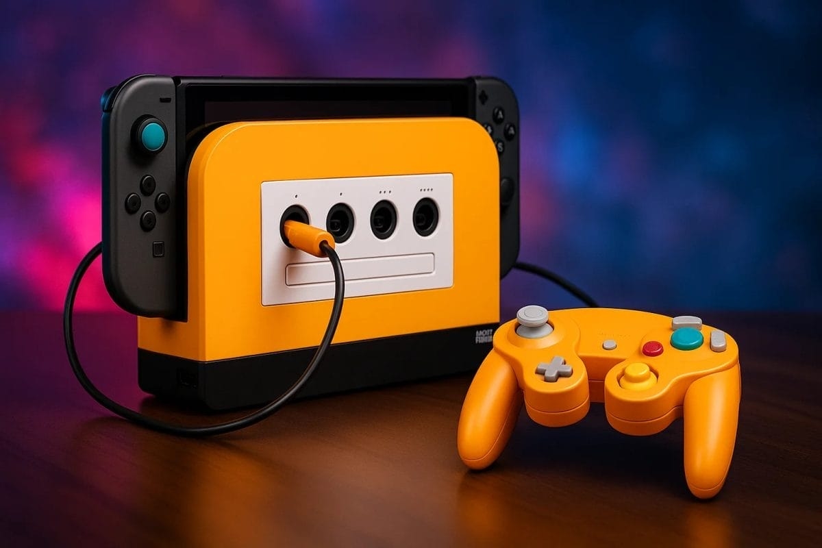 BattleDock per Switch 2: nostalgia del GameCube con 4 porte classiche
