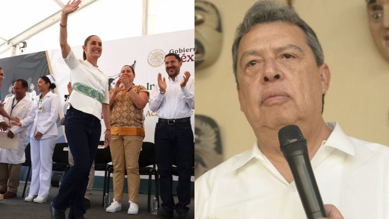 Sheinbaum rifiuta un regalo di Ángel Aguirre; l'ex governatore di Guerrero in tournée