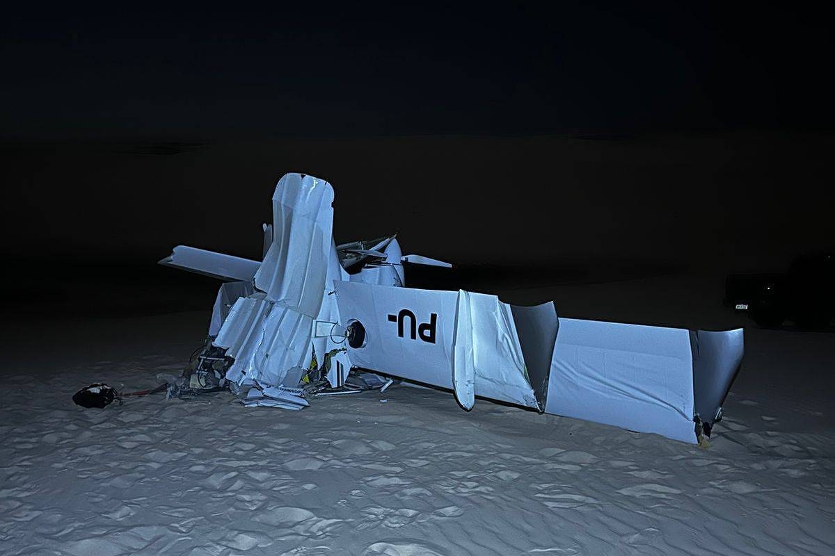 Pequena aeronave cai nos Lençóis Maranhenses e deixa dois mortos