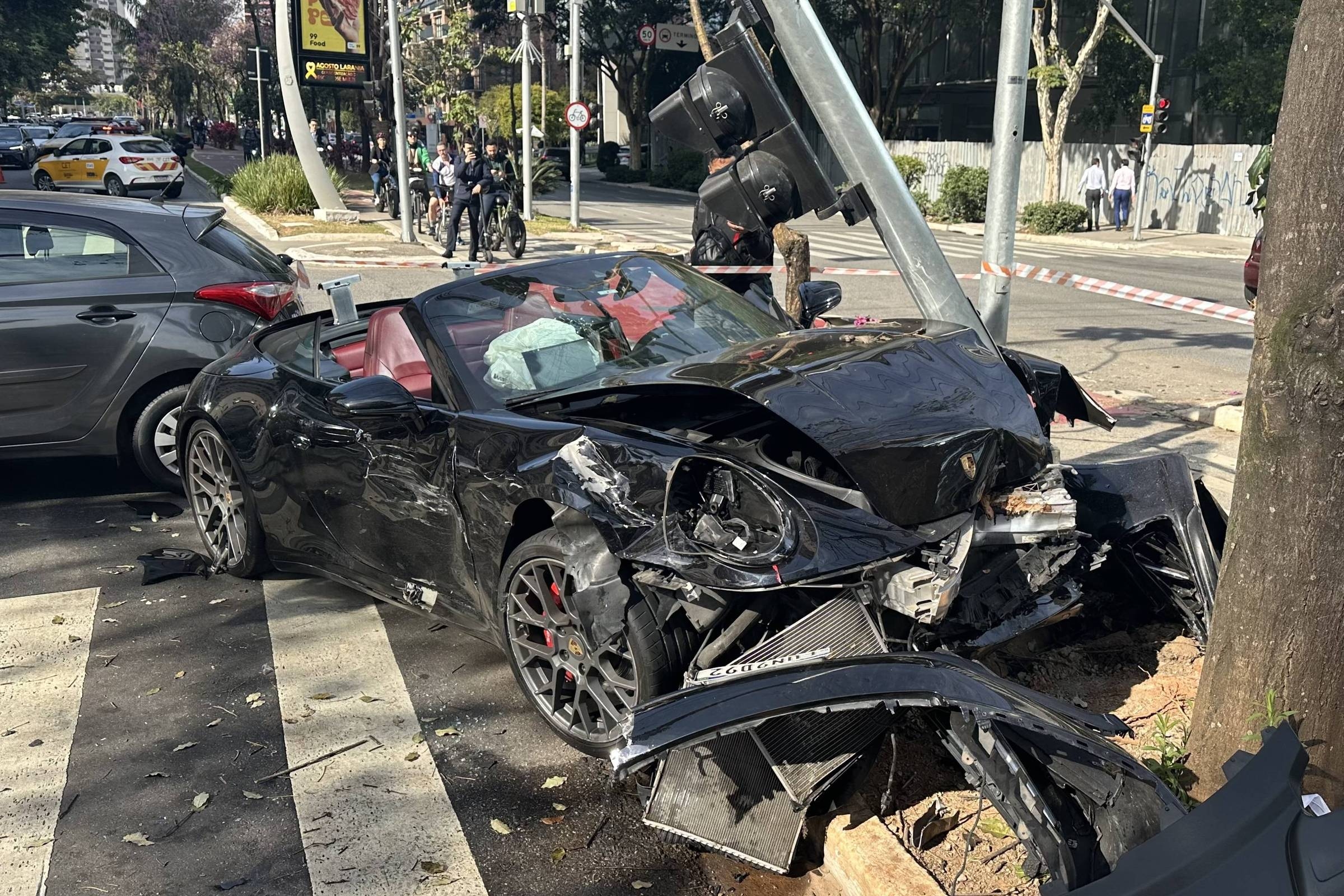 Gato Preto said he fled after the Porsche crash because 'there were a lot of people filming'