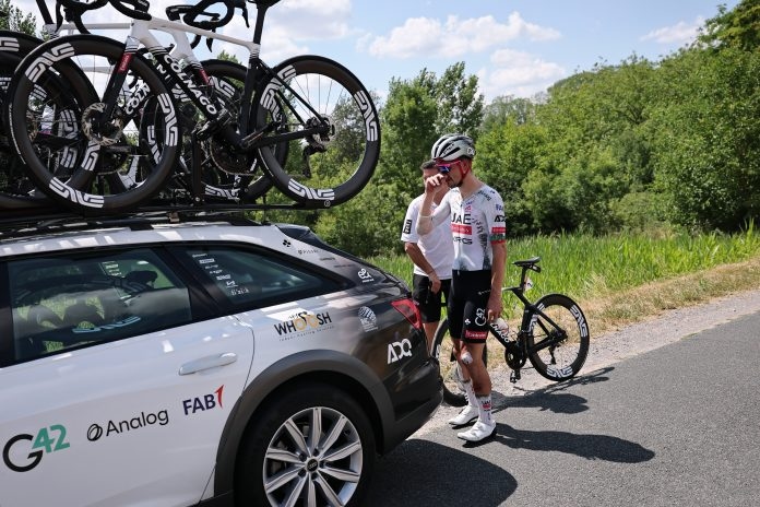 João Almeida withdraws during the ninth stage of the Tour de France