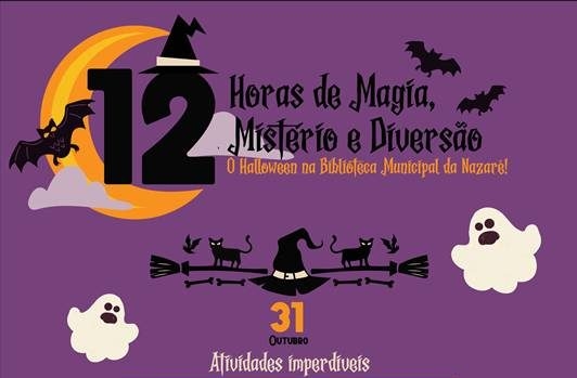 Nazaré: La biblioteca promete 12 horas de magia, misterio y diversión este Halloween