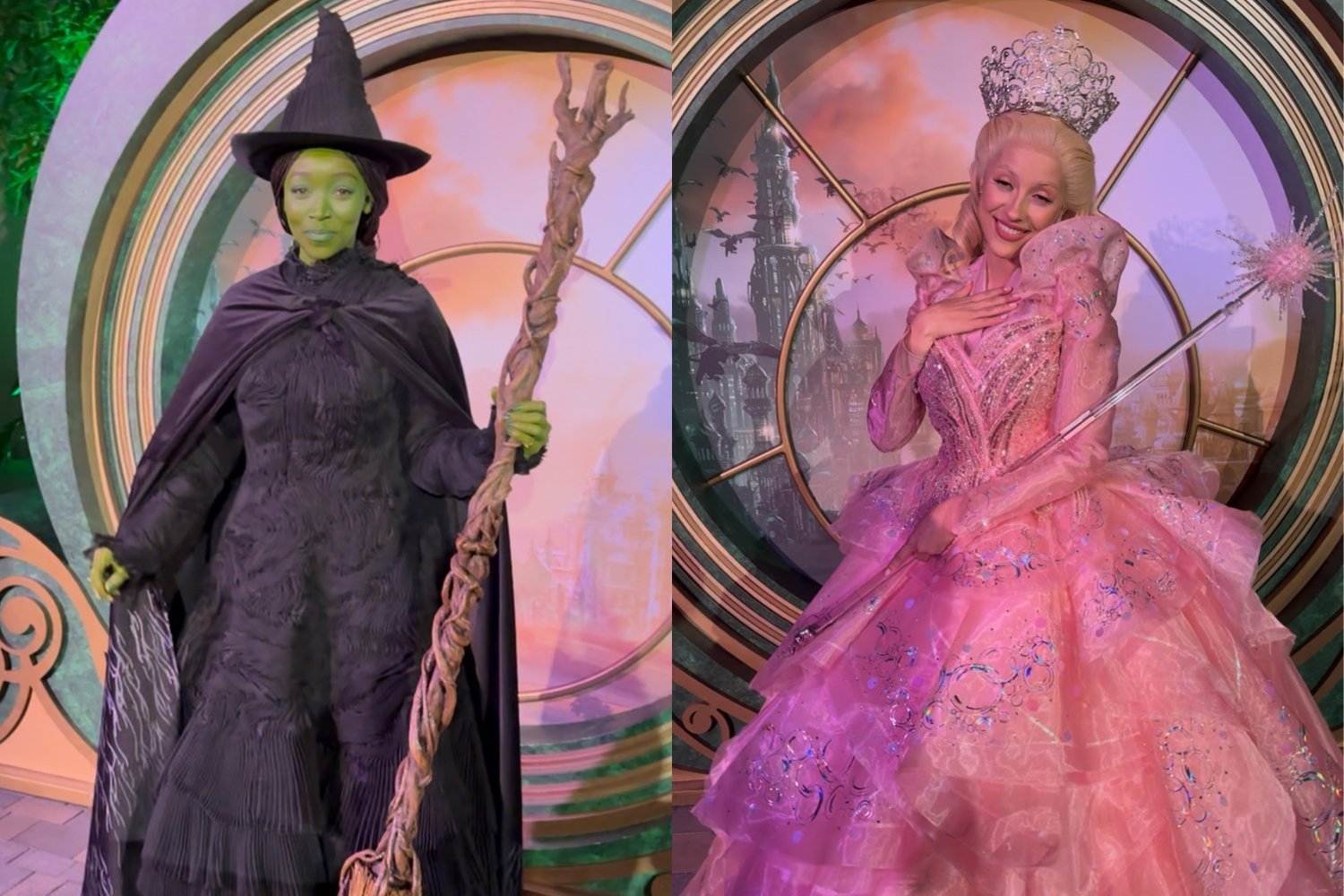 Wicked'ın Elphaba ve Glinda'sıyla Universal Studios Hollywood'un Mega Film Yazı'nda tanışın