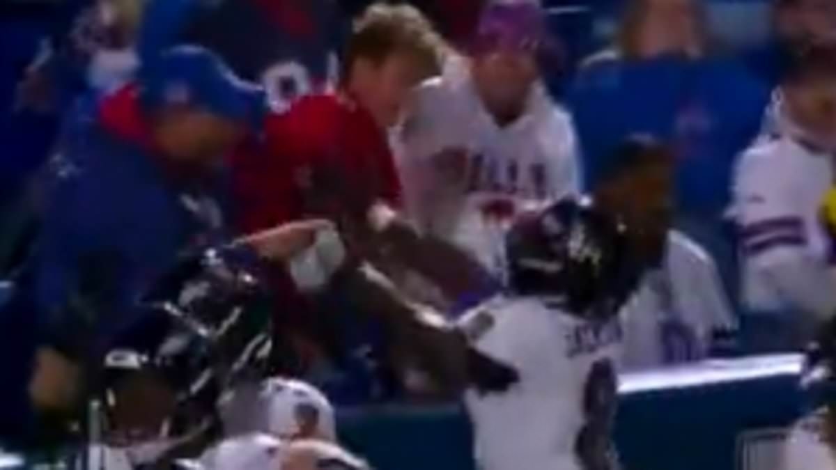 Lamar Jackson shoves Buffalo Bills fan as touchdown celebration turns ugly