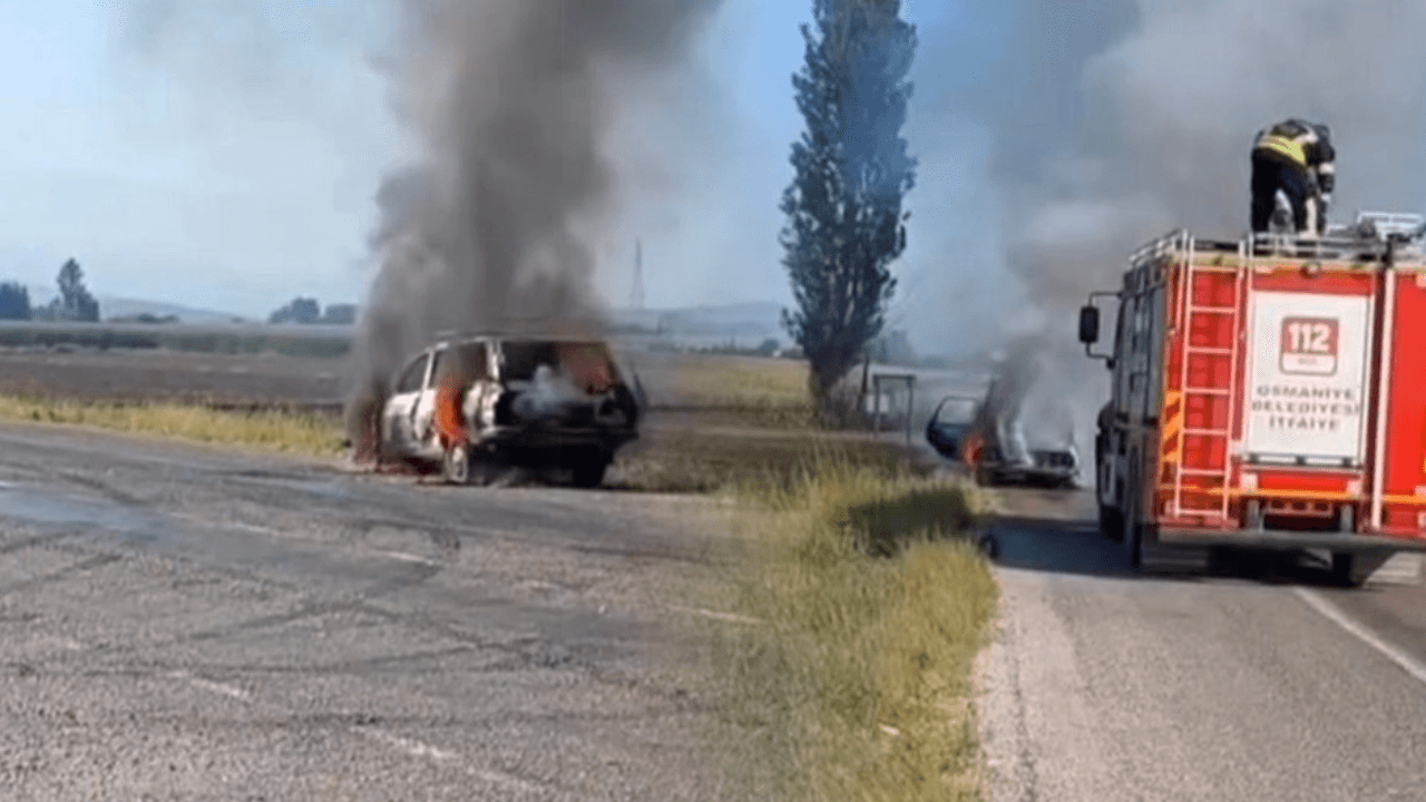 В Османие загорелся движущийся автомобиль: водитель спасся в последний момент