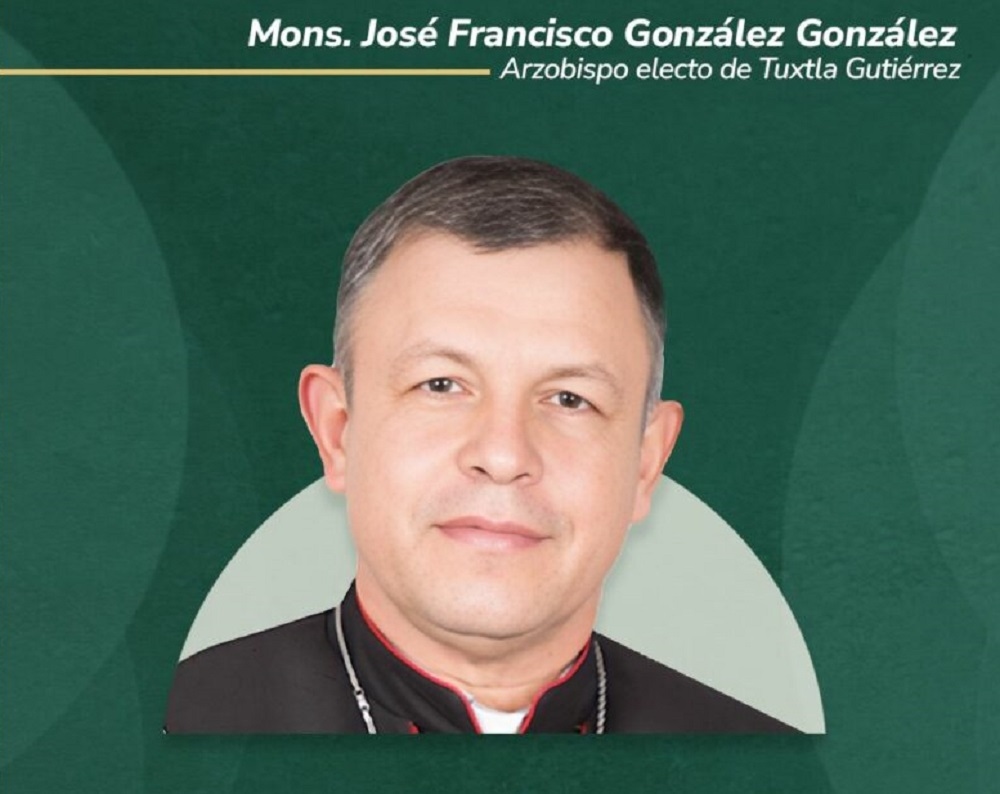 El papa Francisco nombra a José Francisco González González Arzobispo de Tuxtla Gutiérrez