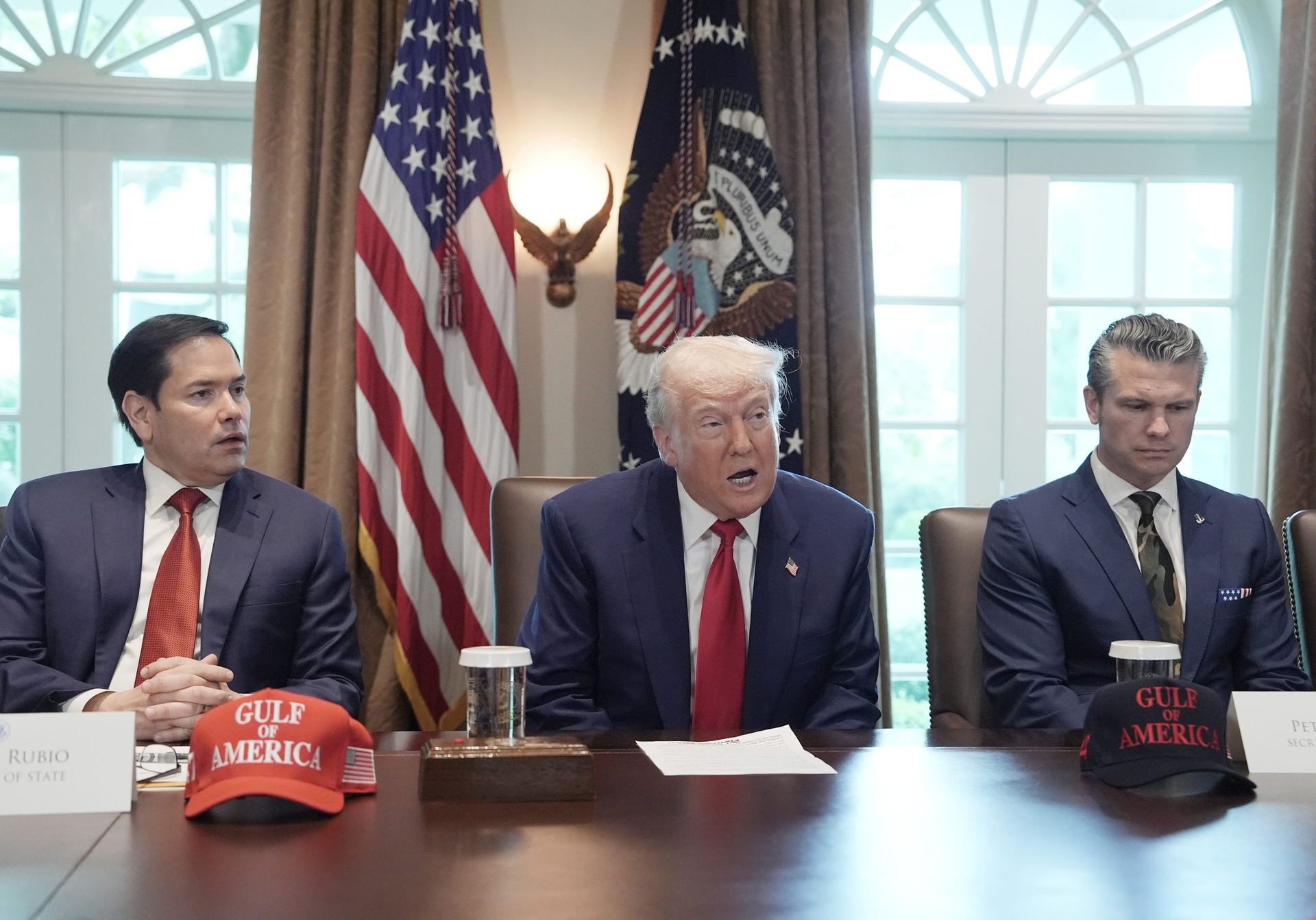 Donald Trump blames Joe Biden for the US GDP contraction.