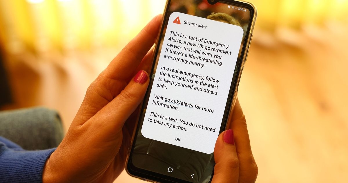 L'alerte d'urgence sera déclenchée sur des millions de téléphones - « faites passer le message »