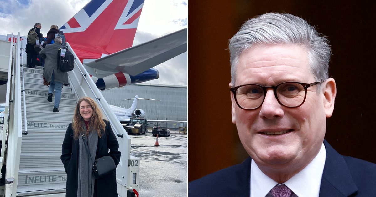 Ho volato sull'aereo di Keir Starmer per Washington prima della visita cruciale di Donald Trump