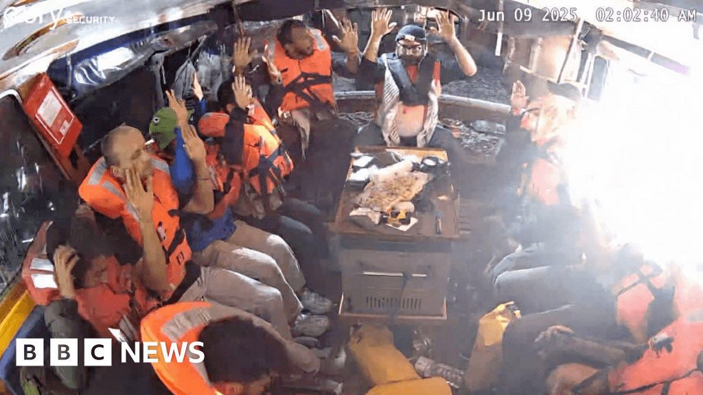 Israeli troops board aid ship bound for Gaza, activists say