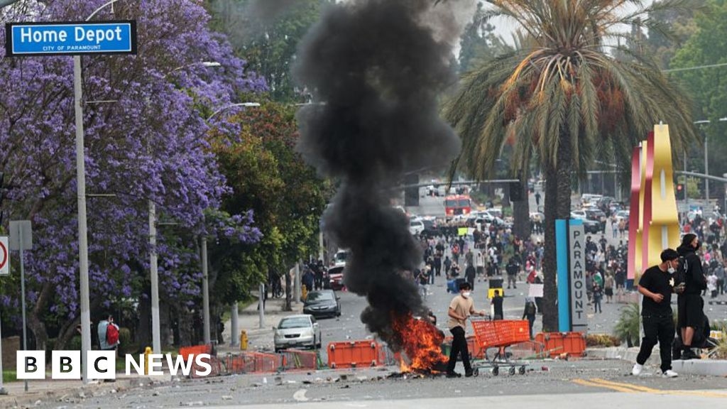 How LA erupted over rumours of immigration raid at a hardware store