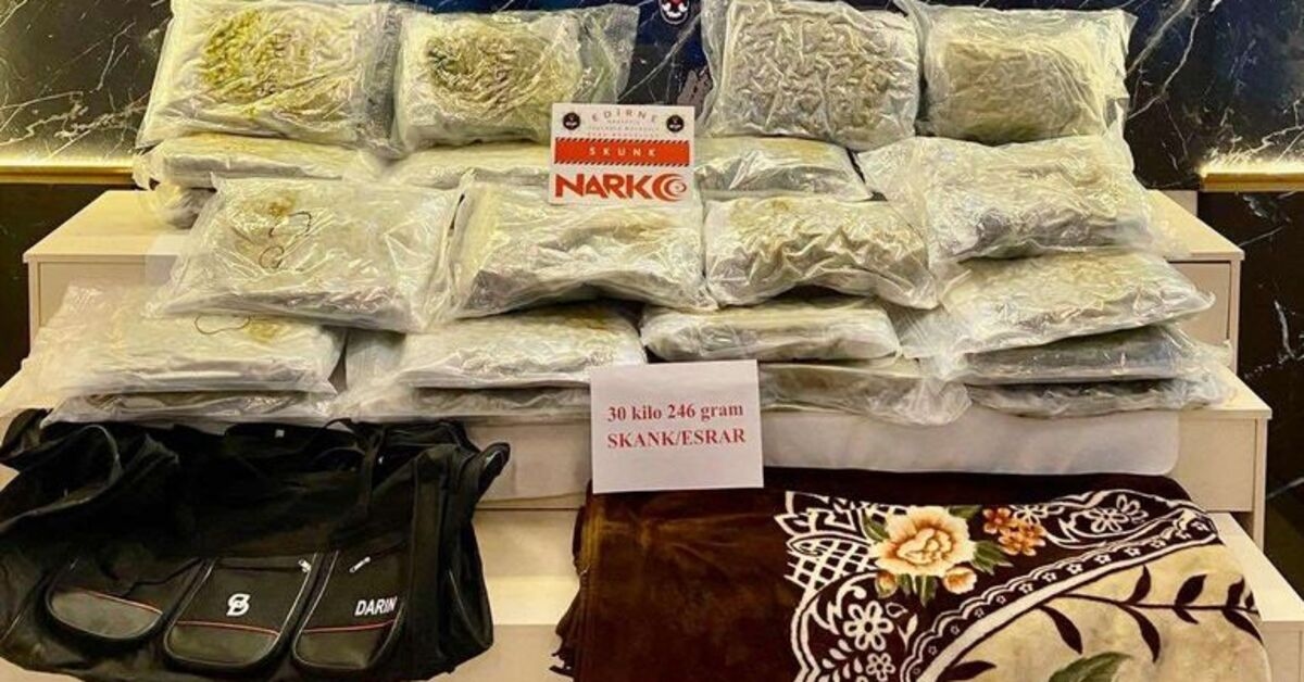 30 kilos et 246 grammes de drogue saisis à Kapıkule