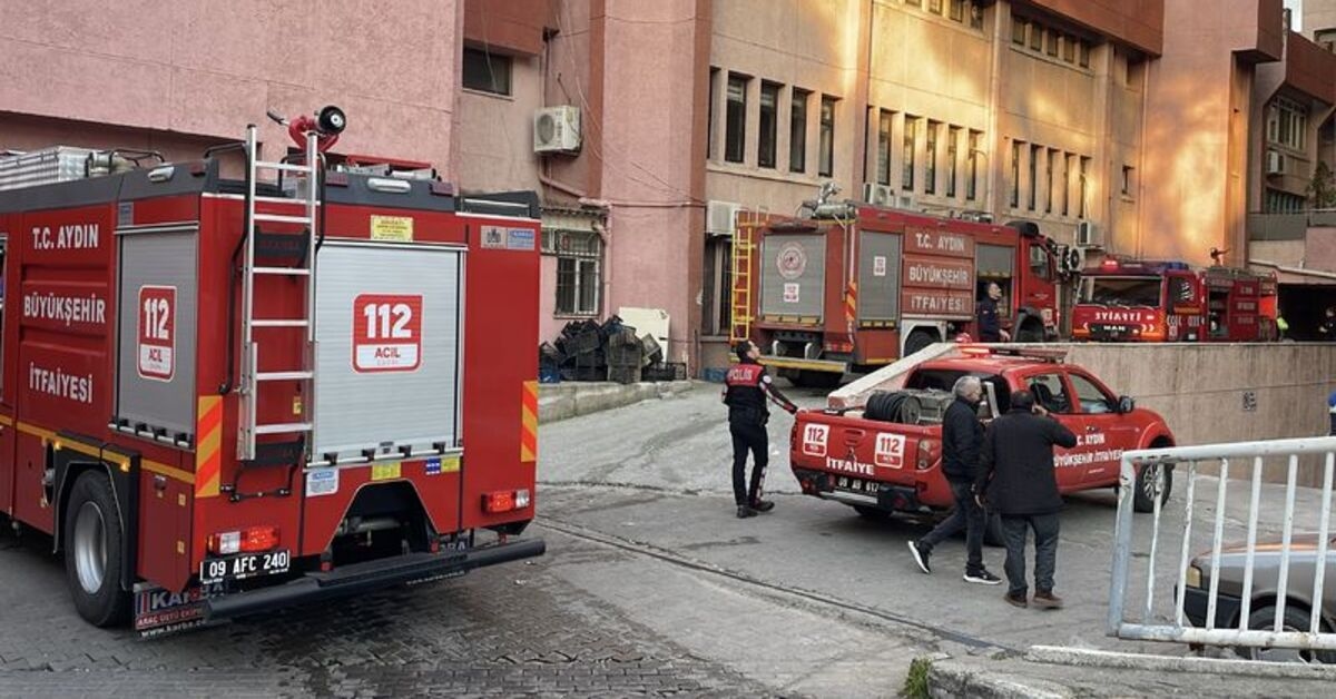 Incêndio na lavanderia do hospital