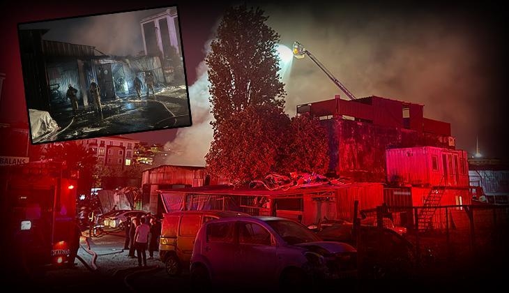 Un atelier de réparation automobile de Bahçelievler a été incendié ! Véhicules rendus inutilisables.