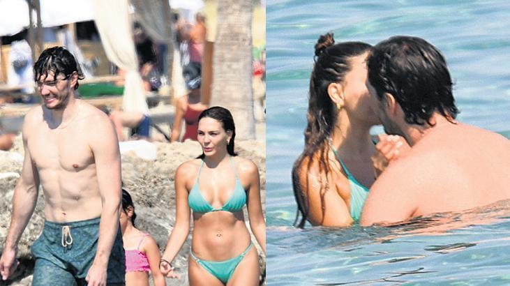 Ze konden er geen genoeg van krijgen om elkaar te kussen! Ebru Şahin en Cedi Osman zijn verliefd op Çeşme.
