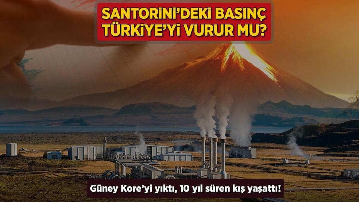 Santorini'deki basınç Türkiye'yi vurur mu? Güney Kore'yi yıktı, 10 yıllık kış yaşattı