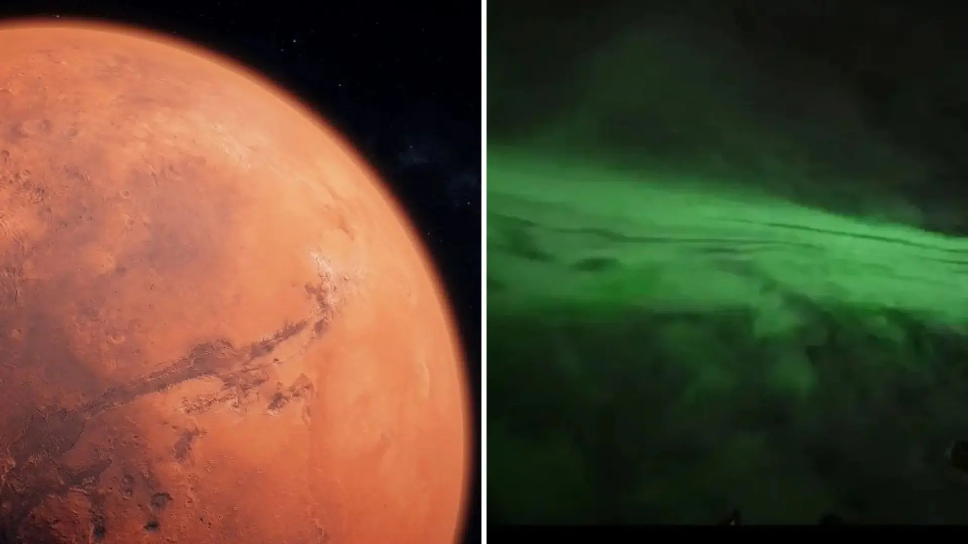 NASA, Mars yüzeyinden ilk kez auroraları yakaladı: Bu gizemli yeşil parıltı