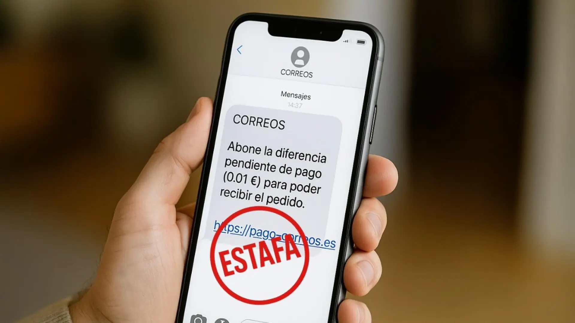 Zo kon een Spaanse gebruiker het via de sms-fraude van Correos gestolen geld terugkrijgen.