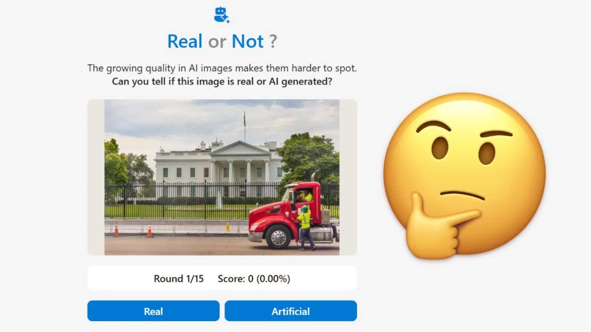 Only 40% get it right: Microsoft's test that tests whether you can distinguish a real photo from one made with AI