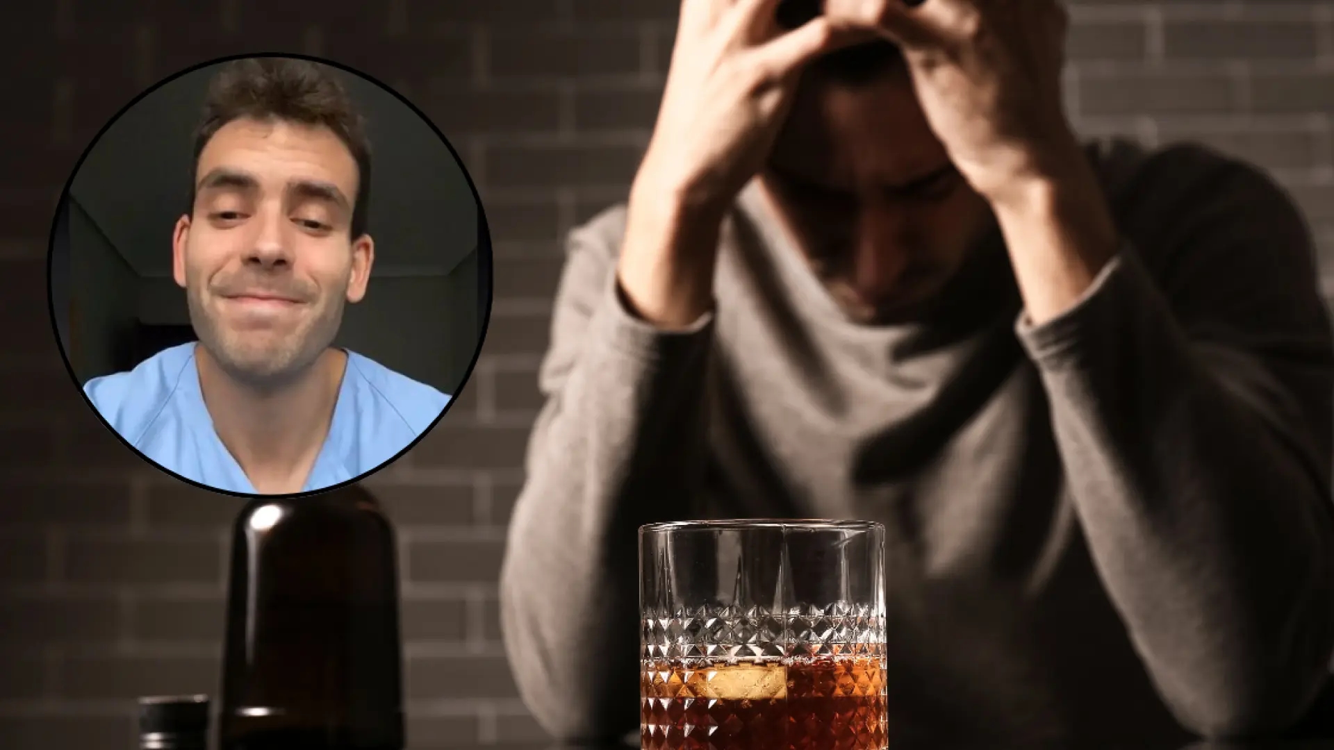 Jorge Ángel, un infermiere, spiega perché ci si sente tristi quando si beve: "Un enorme down".