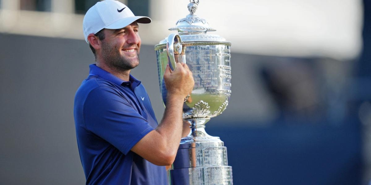 Scottie Scheffler se torna tricampeão de golfe