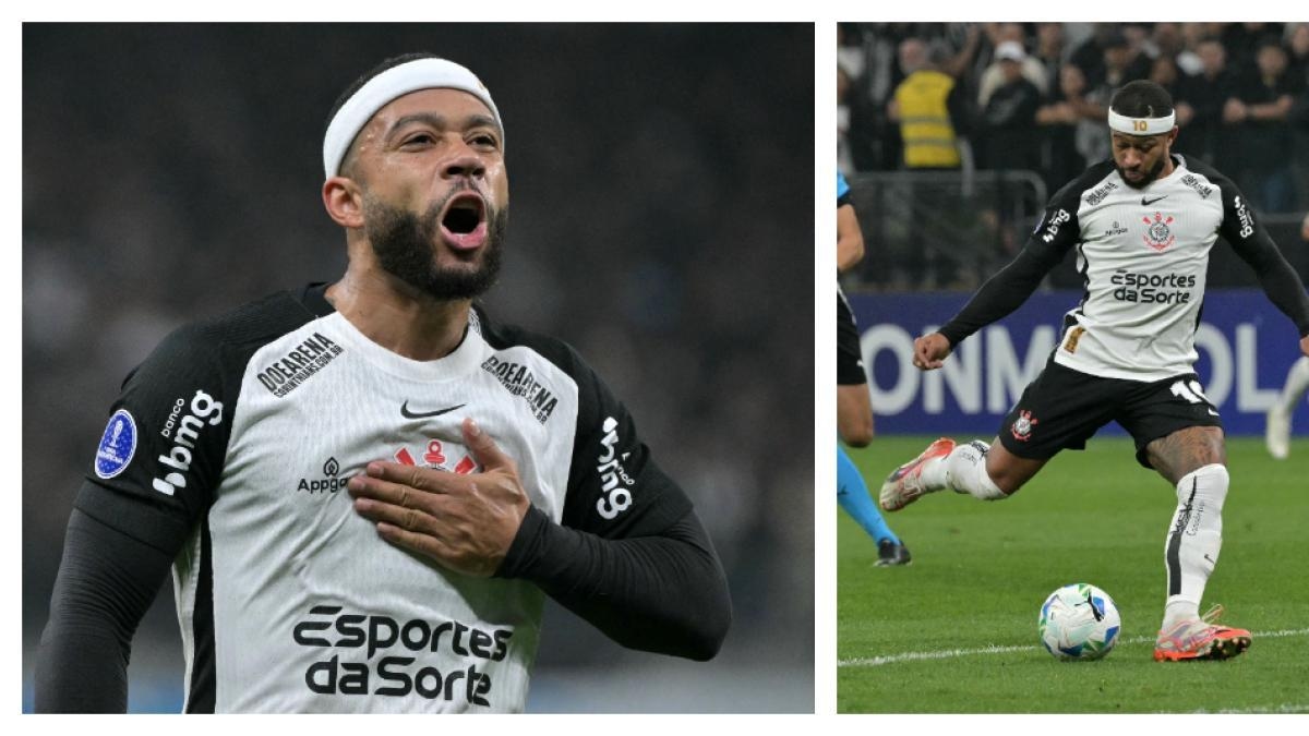 Corinthians - Amerika: Copa Sudamericana maçında Depay'ın golü ve Navarro'nun eşitlik golünün videosu