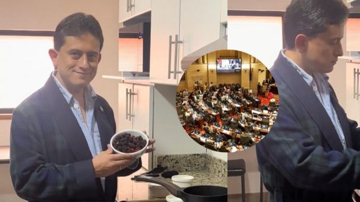 Der ehemalige Minister Luis Carlos Reyes stichelt mit einem Marmeladenrezept gegen den Kongress: „Die einzige Sorte, die es geben sollte.“