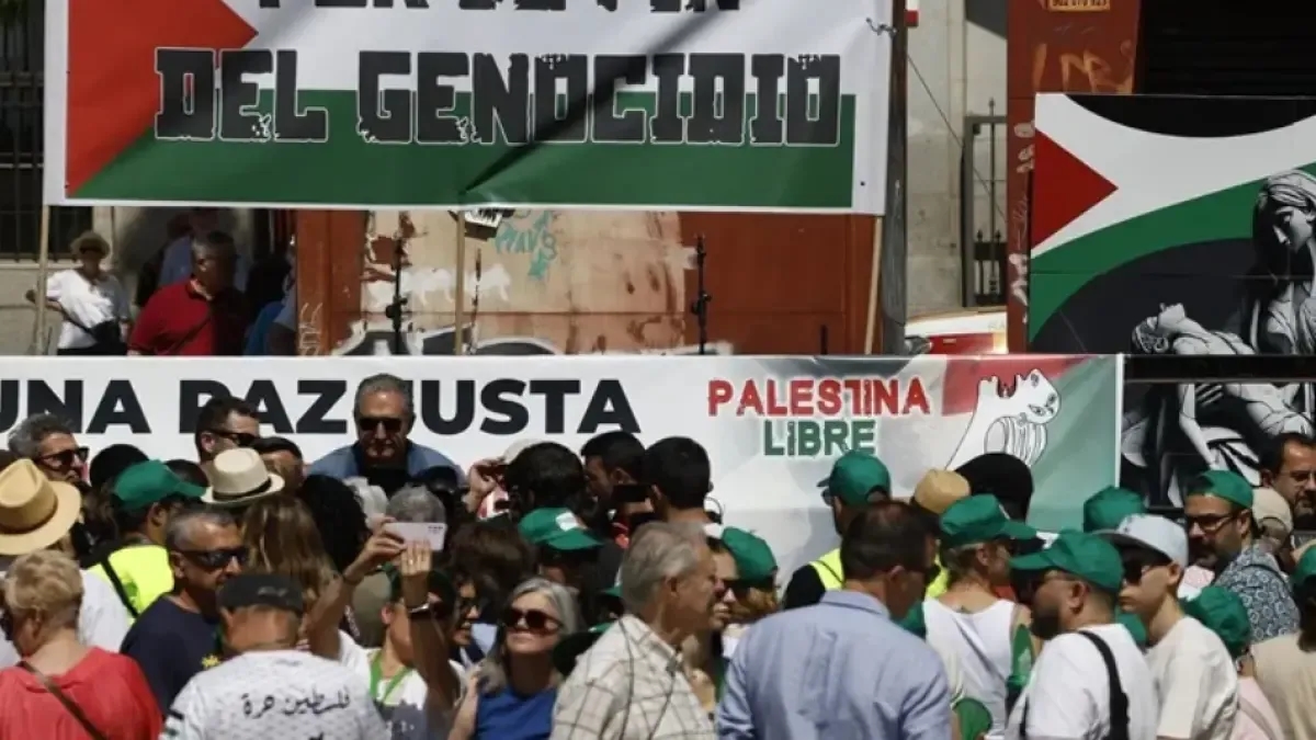 Protestas en 125 ciudades españolas exigen el cese de la ofensiva en Gaza: 'Alto el fuego definitivo'