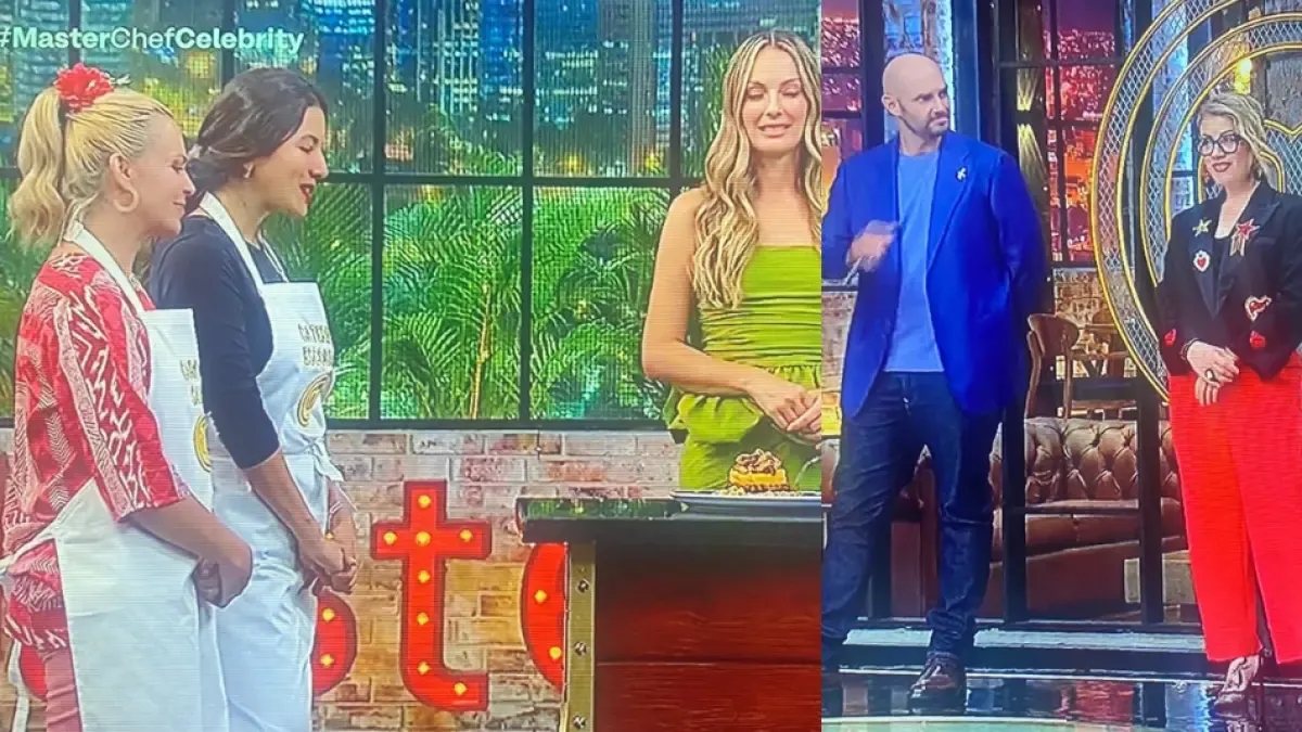 'MasterChef Celebrity 2025': Caterin Escobar en Carolina Sabino verrasten met een truc in de mystery box-uitdaging.