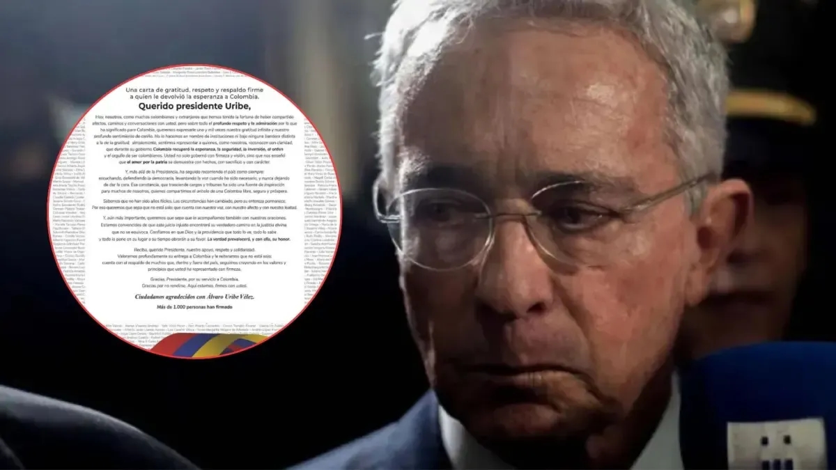 Mahkemenin Uribe hakkında verdiği karardan sadece birkaç gün sonra, 1000'den fazla vatandaş eski Devlet Başkanı Uribe'ye destek mektubu imzaladı.