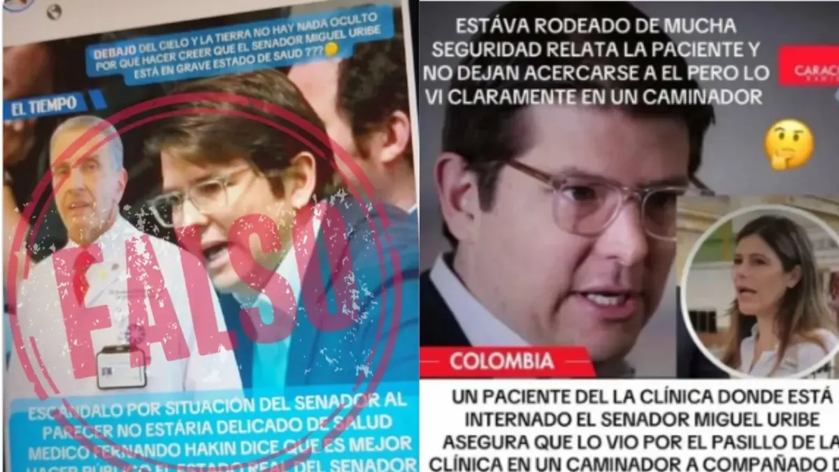 ColombiaCheck, 'Petrista hesaplarının' Miguel Uribe'ye yapılan saldırı hakkında sahte haberler yayınladığı konusunda uyarıyor: Bunlar